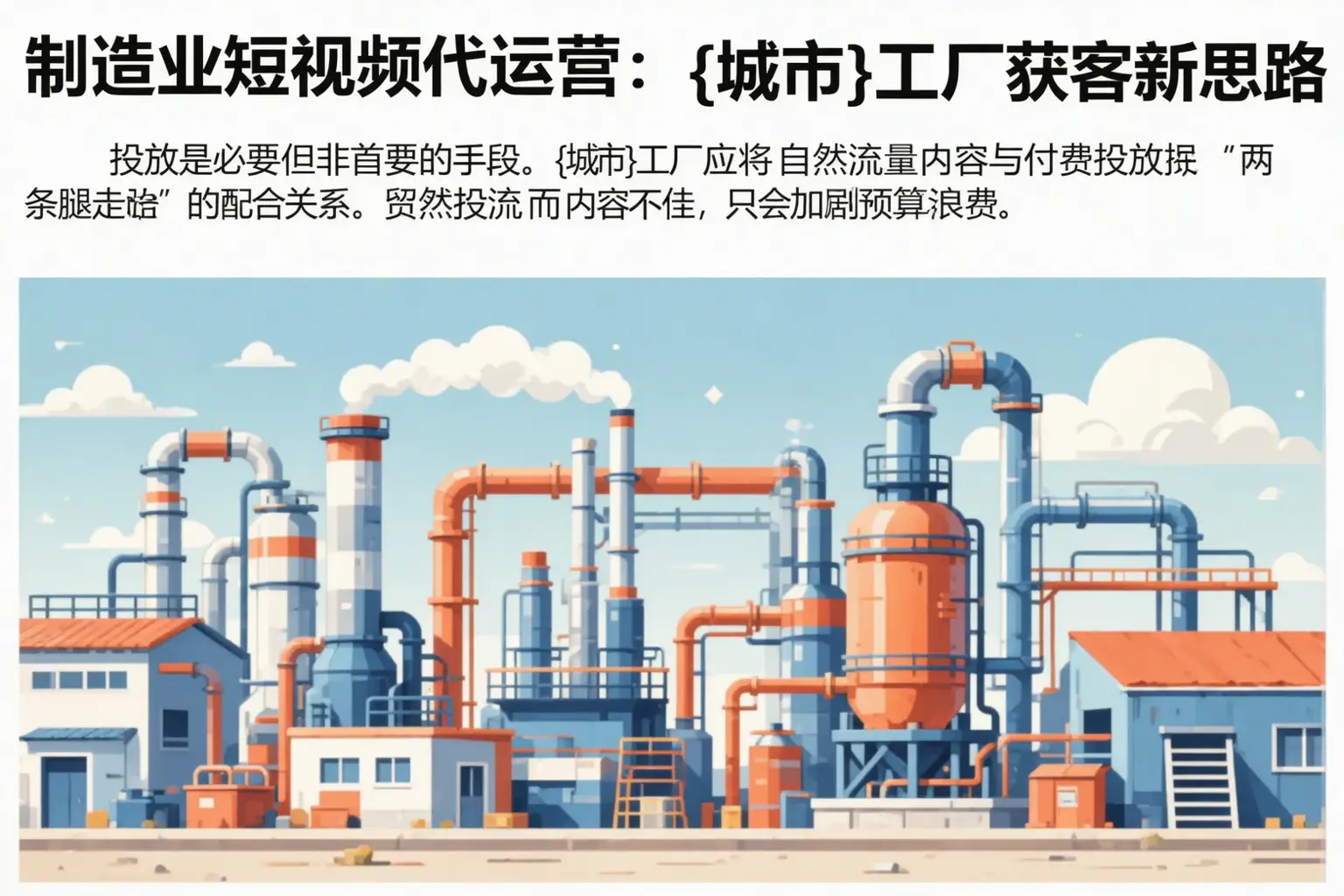 制造业短视频代运营：城中工厂获客新思路